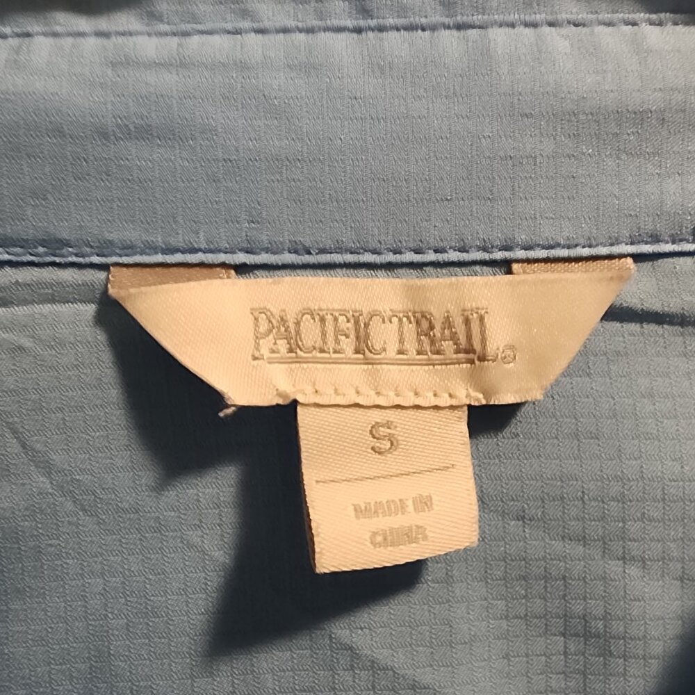 Women's Sz S Pacific Trail Vintage Textured Shirt Button Soft Layering - Picture 2 of 8